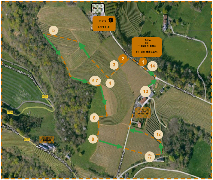 plan_balade_Jurançonada_clos_lapeyre_2022
